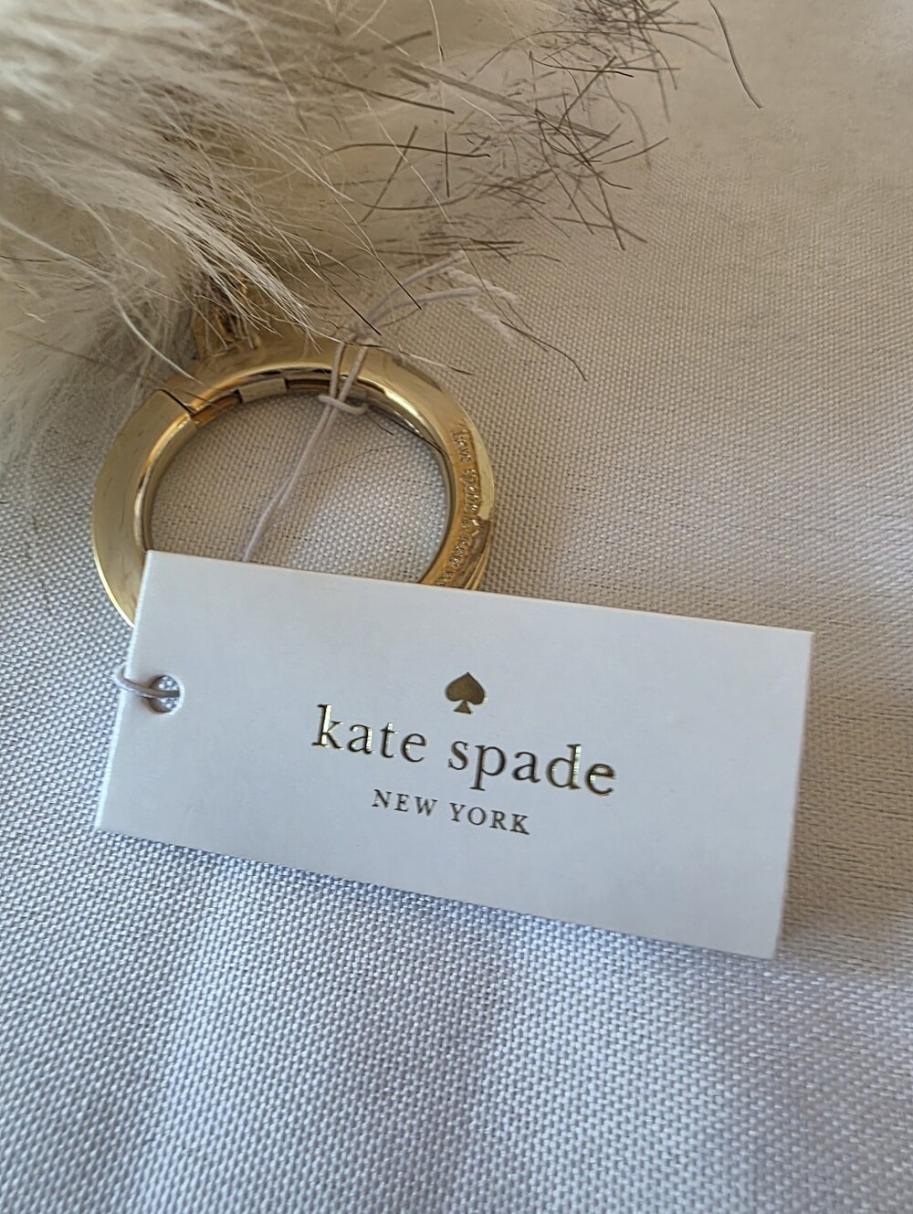 NWT Kate Spade New York Furry Owl Bag Charm Keychain - Picture 7 of 8